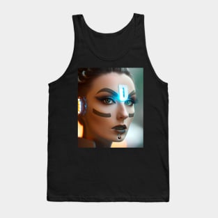 Enhanced Cyberpunk Woman Tank Top